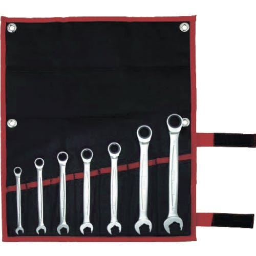 TONE クイックラチェットめがねレンチセット 7pcs RMQ700 コンビネーションラチェットレンチ TONE クイックラチェットめがねレンチセット 7pcs RMQ700 コンビネーションラチェットレンチ