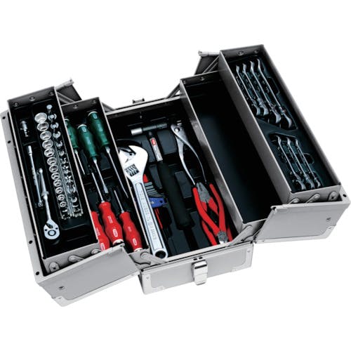 TONE 整備用工具セット TSH330ツールセット 54点セット シルバー TSH330SV 整備用工具セット(手提げタイプ) TONE 整備用工具セット TSH330ツールセット 54点セット シルバー TSH330SV 整備用工具セット(手提げタイプ)