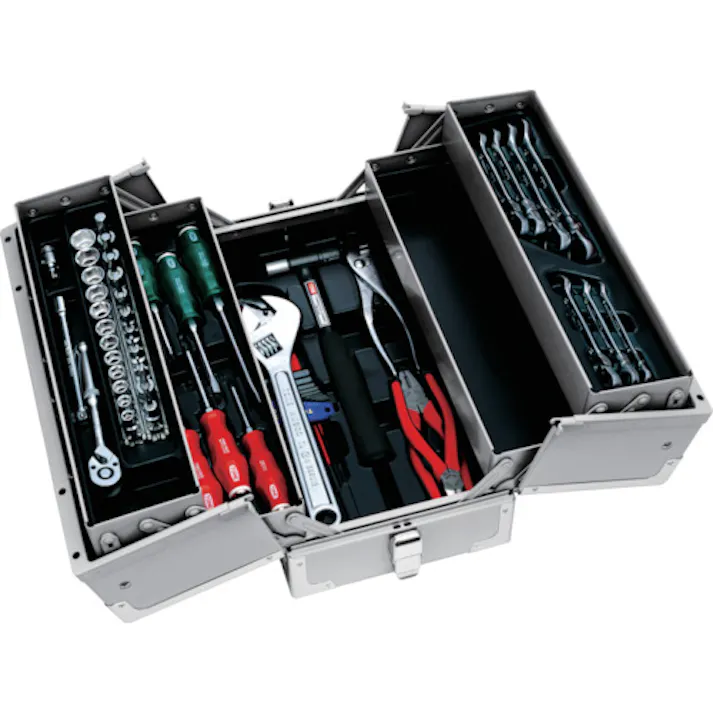 【CAINZ-DASH】TONE 整備用工具セット TSH330ツールセット 54点セット シルバー TSH330SV【別送品】