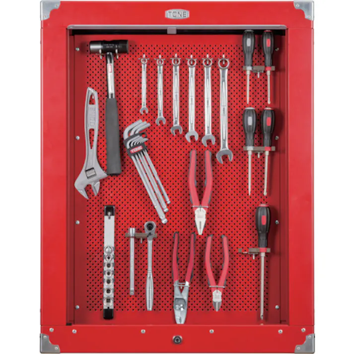 【CAINZ-DASH】TONE 整備用工具セット シャッター付サービスボードセット新ハーフボードC50B仕様 35点セット CS310【別送品】