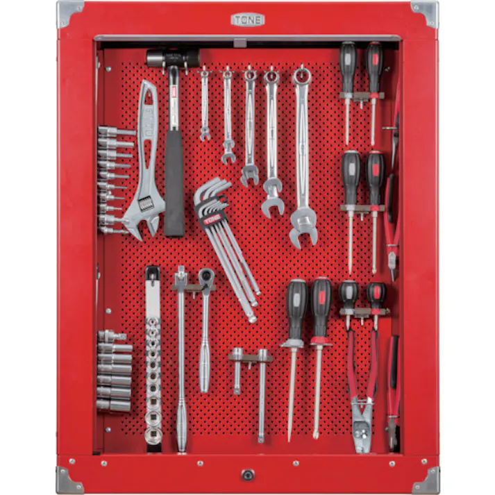 【CAINZ-DASH】TONE 整備用工具セット シャッター付サービスボードセット新ハーフボードC50B仕様 65点セット CS311【別送品】