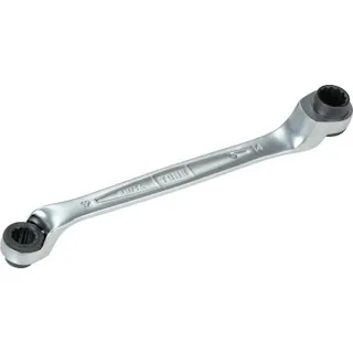 【CAINZ-DASH】TONE 両頭ラチェットめがねレンチ 75度 対辺寸法12x14全長218mm RM75A-1214【別送品】