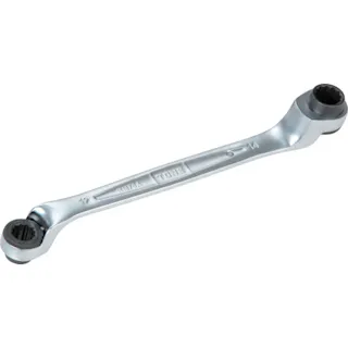 【CAINZ-DASH】TONE 両頭ラチェットめがねレンチ 75度 対辺寸法16x18全長258mm RM75A-1618【別送品】