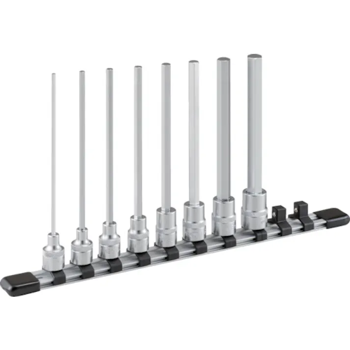 【CAINZ-DASH】TONE 超ロングヘキサゴンソケットセット(ホルダー付)8pcs HH308LL【別送品】