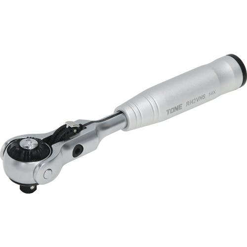 TONE ショートスイベルラチェットハンドル(ホールドタイプ) 歯数144枚相当 差込角6.35mm 全長150mm RH2VHS ラチェットハンドル TONE ショートスイベルラチェットハンドル(ホールドタイプ) 歯数144枚相当 差込角6.35mm 全長150mm RH2VHS ラチェットハンドル