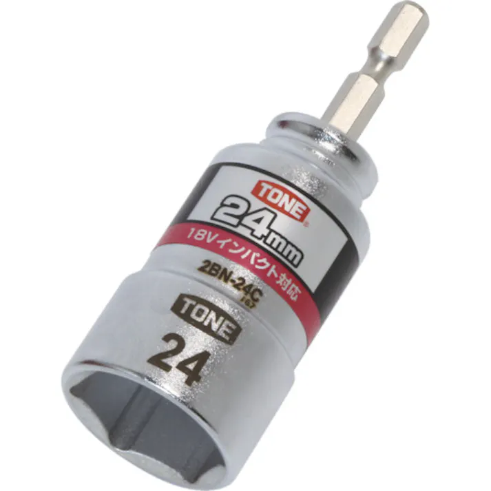 【CAINZ-DASH】TONE 電動ドリル用コンパクトソケット 対辺寸法24mm 2BN-24C【別送品】
