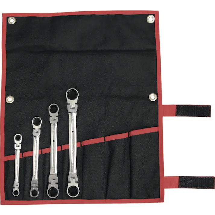 【CAINZ-DASH】TONE 両首振ラチェットめがねレンチセット インチサイズ RMFWB400【別送品】