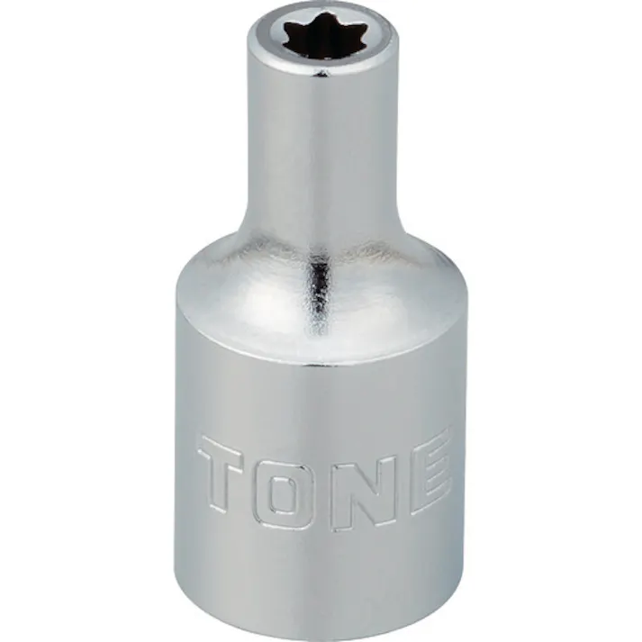 【CAINZ-DASH】TONE E型トルクスソケット 呼びNO.E4 差込角6.35mm 2TX-E04【別送品】