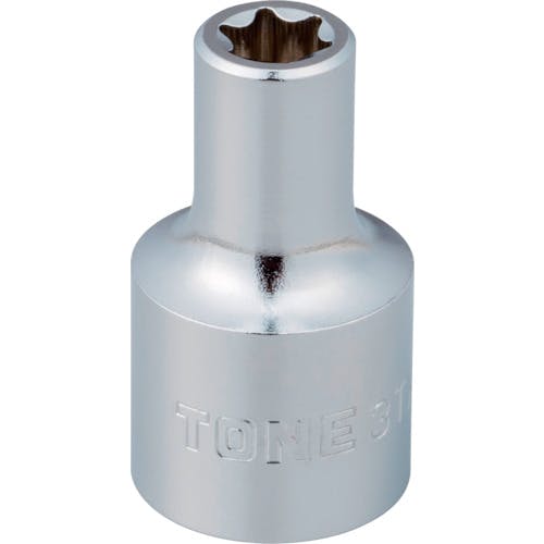 【CAINZ-DASH】ＴＯＮＥ Ｅ型トルクスソケット　呼びＮＯ．Ｅ１６　差込角９．５ｍｍ 3TX-E16【別送品】