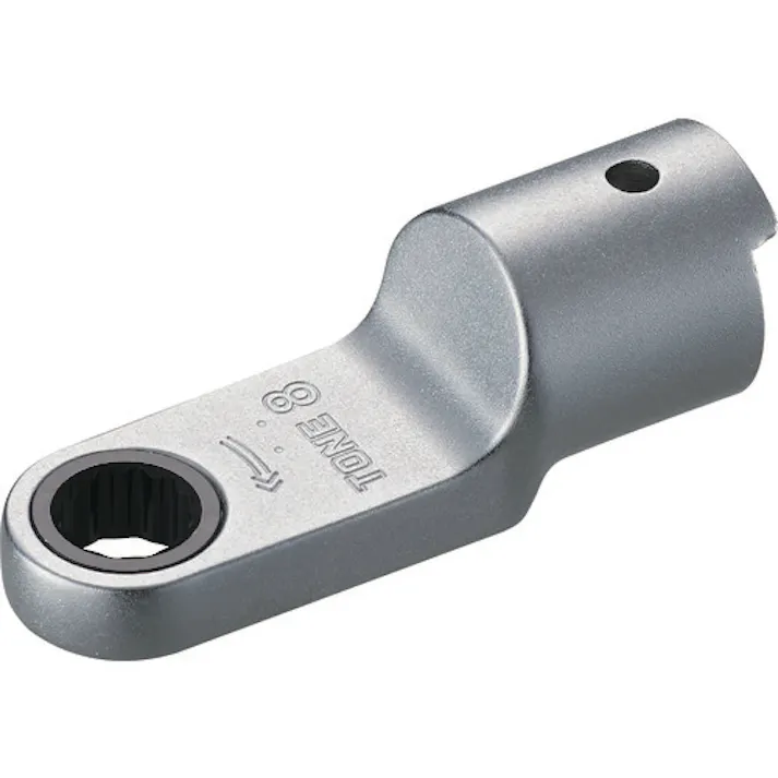 【CAINZ-DASH】TONE トルクレンチ用交換ヘッド 差替式トルクレンチ用ラチェットめがねヘッド 全長54.7mm 10DRM-08【別送品】