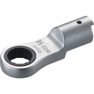 【CAINZ-DASH】TONE トルクレンチ用交換ヘッド 差替式トルクレンチ用ラチェットめがねヘッド 全長71.8mm 12DRM-17【別送品】