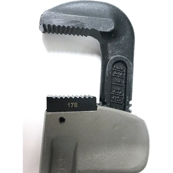 【CAINZ-DASH】TONE パイプレンチ(アルミ製) 全長412mm 口開き85mm ALPW-450【別送品】