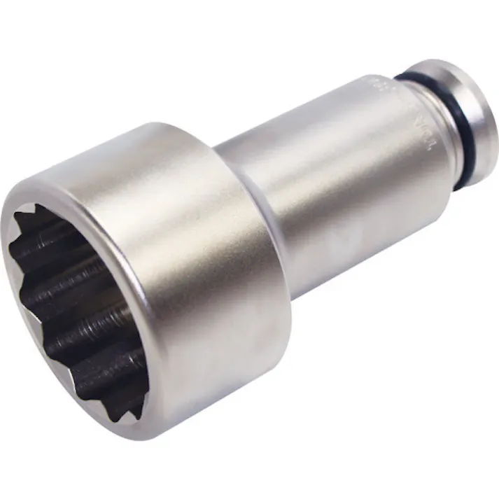【CAINZ-DASH】TONE インパクト用ソケット(建築用) アンカーボルト用ソケット(12角) 対辺寸法50mm 8AD-50L200【別送品】