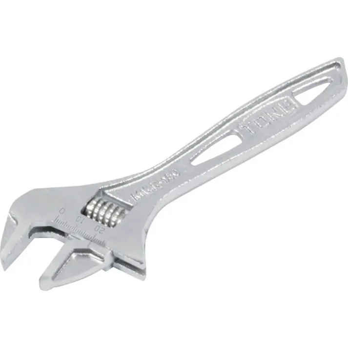 【CAINZ-DASH】TONE ハイパーウォームモンキレンチ(目盛付) 全長150mm MWR-150【別送品】