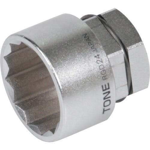 TONE ソケット(12角・めがね用) 対辺寸法18mm 全長25mm RGD-18 ソケット(ソケット) TONE ソケット(12角・めがね用) 対辺寸法18mm 全長25mm RGD-18 ソケット(ソケット)