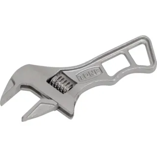 【CAINZ-DASH】TONE ショートハイパーウォーム モンキーレンチ シルバー 全長110mm MWRS-26【別送品】