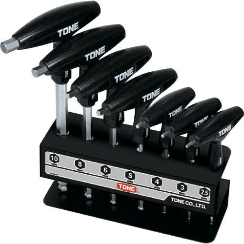 TONE グリップボールポイントヘキサゴンレンチセット TGBHW700 ボールポイント六角棒レンチ(T形)セット TONE グリップボールポイントヘキサゴンレンチセット TGBHW700 ボールポイント六角棒レンチ(T形)セット