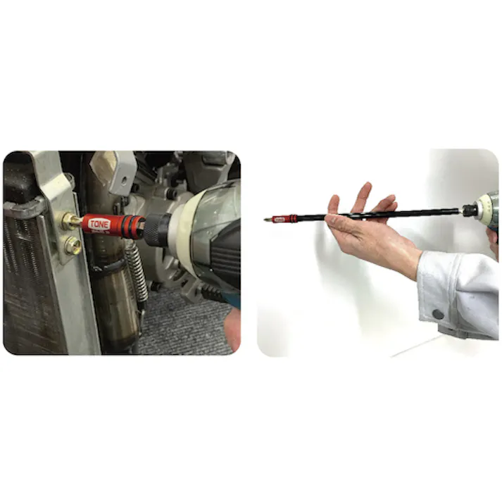 【CAINZ-DASH】TONE 電動ドリル用ビットホルダー 差込角6.35mm 全長65mm 2BHA-065【別送品】