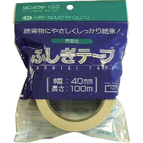 仁礼工業 ふしぎテープ白スペアー40MMX100M MC40W-100 仮止め・結束テープ 仁礼工業 ふしぎテープ白スペアー40MMX100M MC40W-100 仮止め・結束テープ