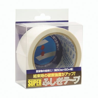 【CAINZ-DASH】仁礼工業 スーパーふしぎテープ　５０ｍｍ×５０ｍ　ＰＥＴ製 MC50W-50PET【別送品】
