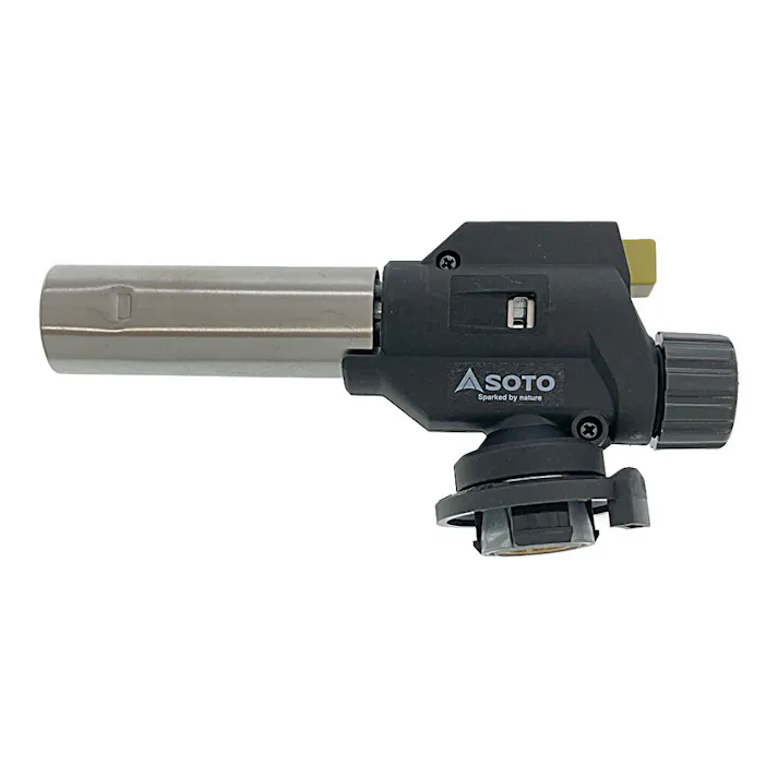 逆さでも使える火起こしバーナー うちわ付 ST-CZ451U