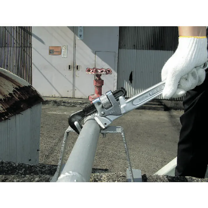 【CAINZ-DASH】ヒット商事 アルミパイプレンチ 250mm ALP250【別送品】