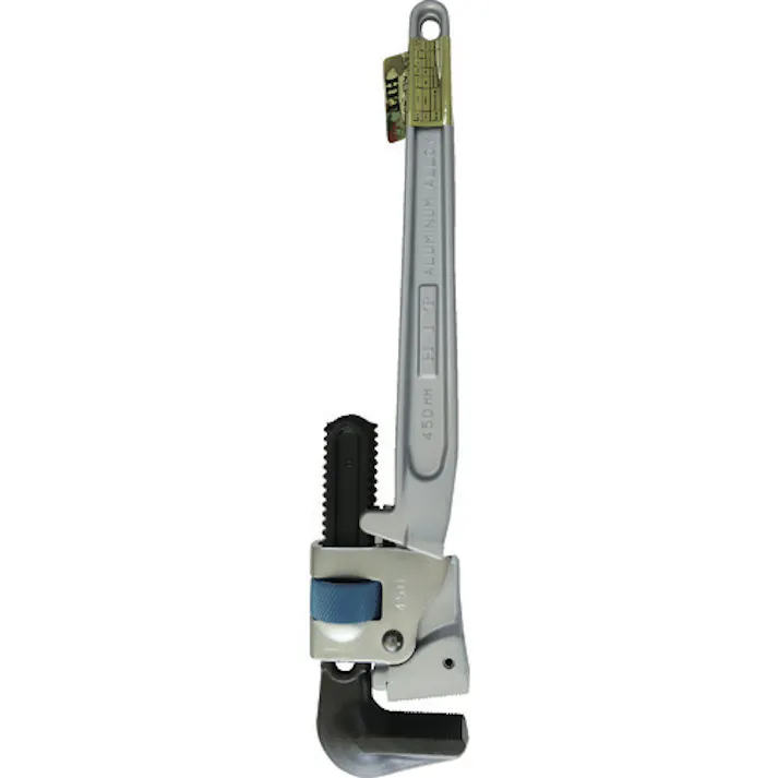 【CAINZ-DASH】ヒット商事 ブルーアルミパイプレンチ 白管 被覆管 兼用 900mm ALP900J【別送品】