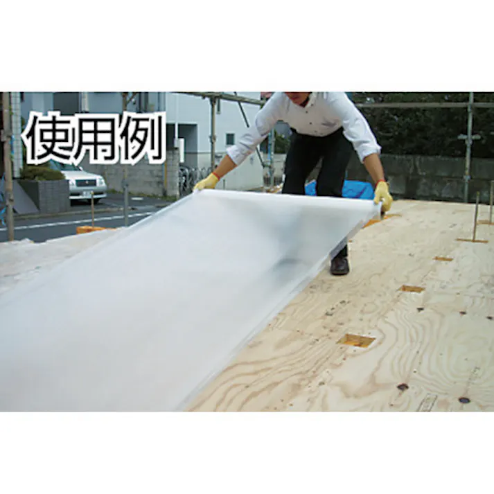 【CAINZ-DASH】日東エルマテリアル 床先行用養生シート ツーバイシート F550 1000mm×30m 半透明 F550【別送品】