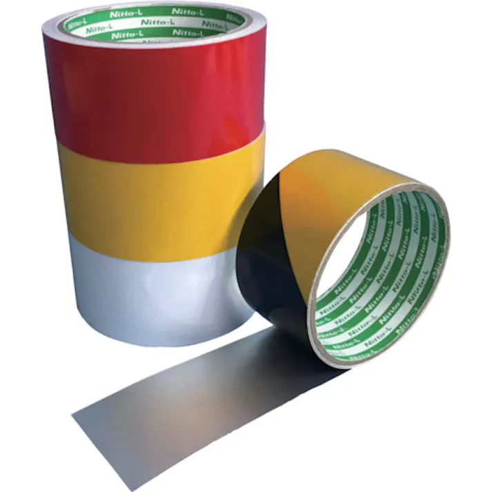 【CAINZ-DASH】日東エルマテリアル 粗面反射テープ 400mmx10m イエロー SHT-400Y【別送品】