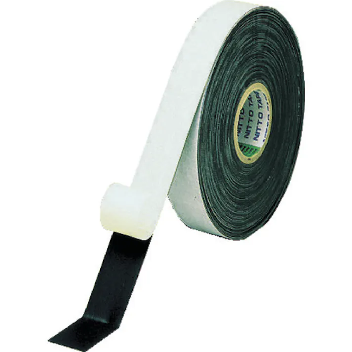 【CAINZ-DASH】日東電工 (日東シンコー)自己融着テープ No.11 0.5mm×19mm×10m ブラック 11-19【別送品】