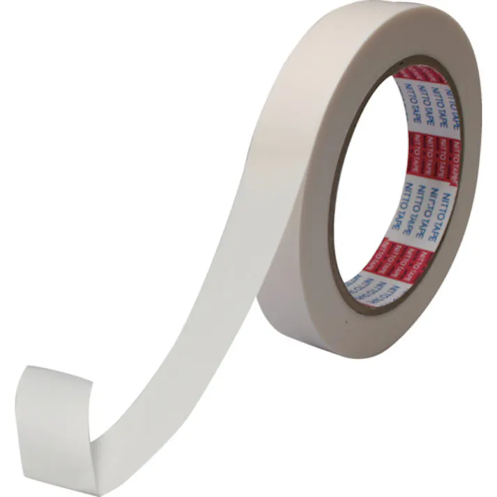 【CAINZ-DASH】日東電工 両面接着テープ No.501F 10mm×20m ホワイト 501F-10【別送品】