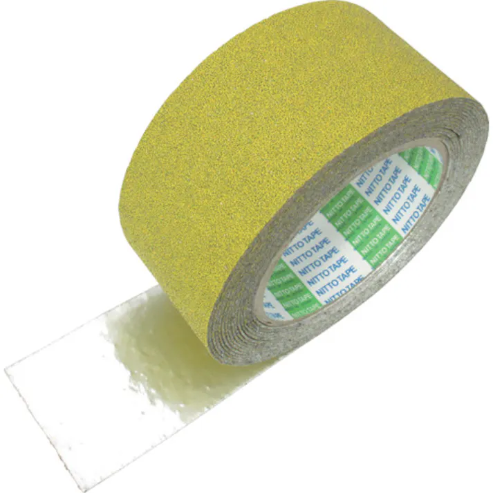 【CAINZ-DASH】日東電工 アンチスキッドテープ(屋外用) AS-127 凹凸面用 1.0mm×50mm×5m イエロー AS-127BOX-50Y【別送品】