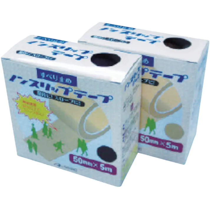 【CAINZ-DASH】日東エルマテリアル ノンスリップテープ 50mm×5m ブラック LS-50BK【別送品】