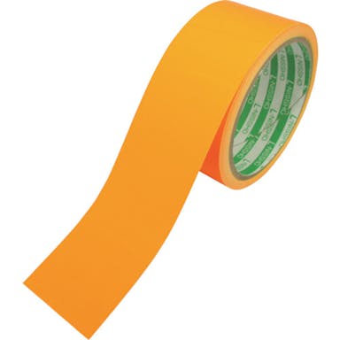 【CAINZ-DASH】日東エルマテリアル 蛍光テープ　４５ｍｍ×５ｍ　オレンジ LK-45OR【別送品】