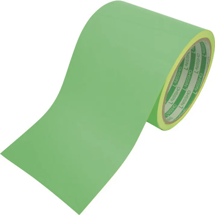 【CAINZ-DASH】日東エルマテリアル 蛍光テープ 90mm×5m グリーン LK-90GN【別送品】