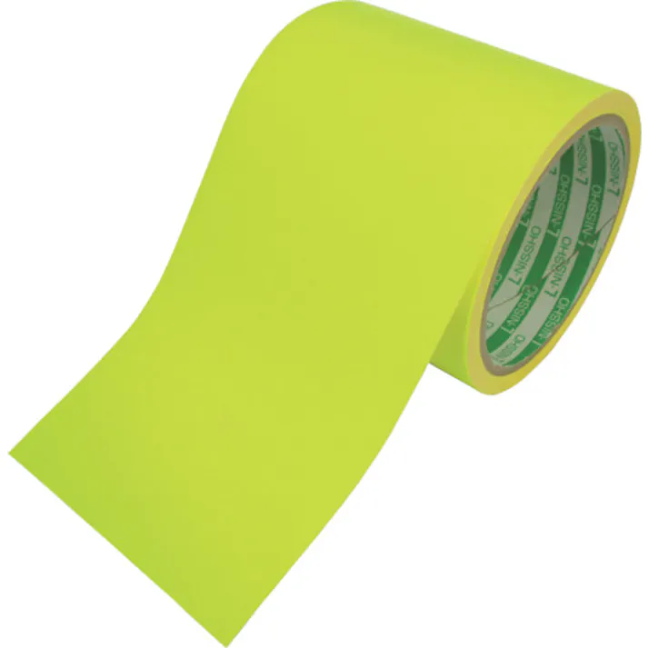 【CAINZ-DASH】日東エルマテリアル 蛍光テープ 90mm×5m レモンイエロー LK-90LY【別送品】