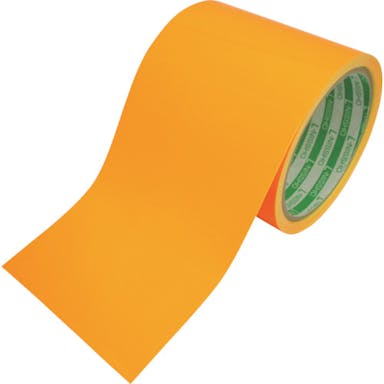 【CAINZ-DASH】日東エルマテリアル 蛍光テープ　９０ｍｍ×５ｍ　オレンジ LK-90OR【別送品】