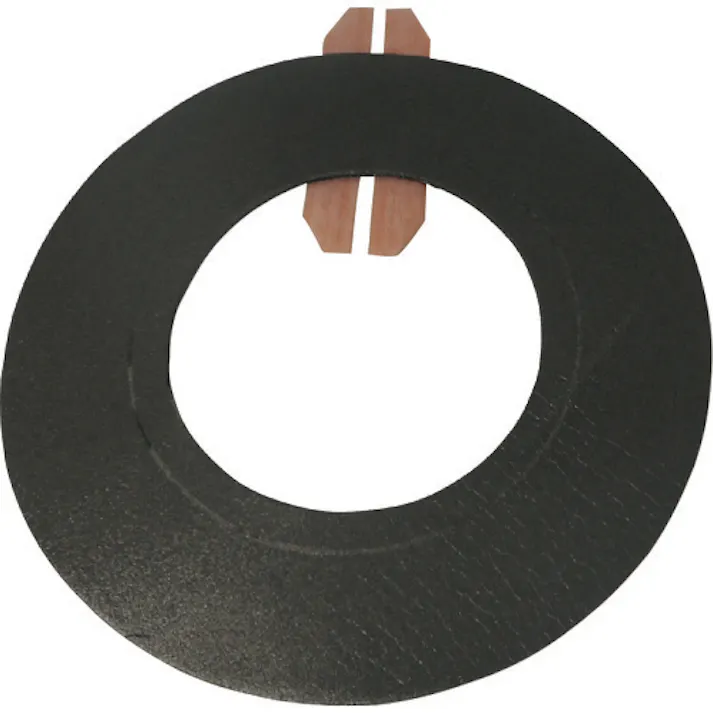 【CAINZ-DASH】日東エルマテリアル 配管用防水部材 LSパイプスハット 厚み2.5mm×外径165mm×中央穴径59mm(20枚入) HAT65【別送品】