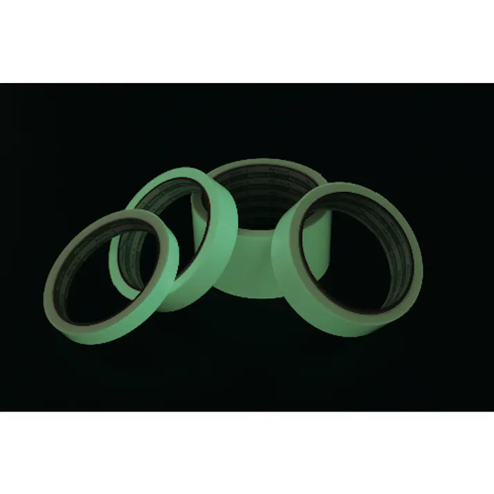 【CAINZ-DASH】日東エルマテリアル 中輝度蓄光テープ JIS-JB級 0.25mm×19mm×5m グリーン NB-1906B【別送品】