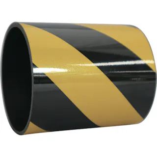 【CAINZ-DASH】日東エルマテリアル 反射マグネットシート 100mm×1m イエロー/ブラック HMG-100YB【別送品】