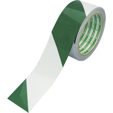 【CAINZ-DASH】日東エルマテリアル 再帰反射テープ　４５ｍｍｘ１０ｍ　緑／白【別送品】