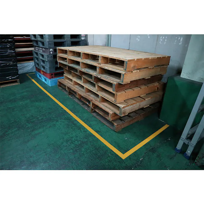 【CAINZ-DASH】日東エルマテリアル 日東エルマテリアル 粗面ラインテープLS 0.91mm×50mm×10M 黄 SLT-50Y【別送品】