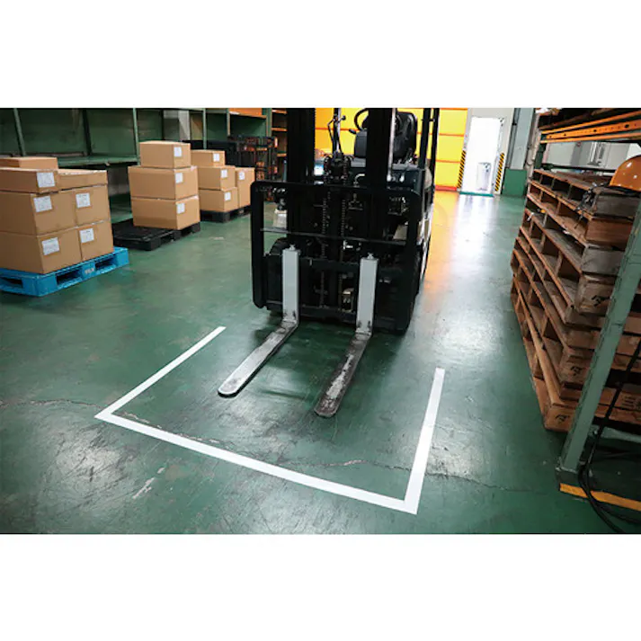 【CAINZ-DASH】日東エルマテリアル 日東エルマテリアル 粗面ラインテープLS 0.91mm×50mm×10M 黄 SLT-50Y【別送品】