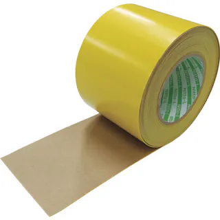 【CAINZ-DASH】日東エルマテリアル 粗面ラインテープLS 0.91mm×100mm×10M 黄 SLT-100Y【別送品】