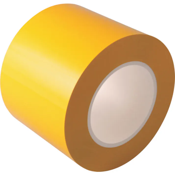 【CAINZ-DASH】日東エルマテリアル ラインテープE-CR(BC) 0.16mm×100mm×50m 黄 E-CR100Y【別送品】
