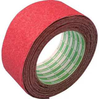 【CAINZ-DASH】日東エルマテリアル ノンスリップテープ 50mm×5m レッド LS-50R【別送品】