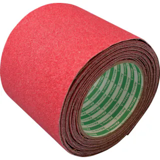 【CAINZ-DASH】日東エルマテリアル ノンスリップテープ 100mm×5m レッド LS-100R【別送品】