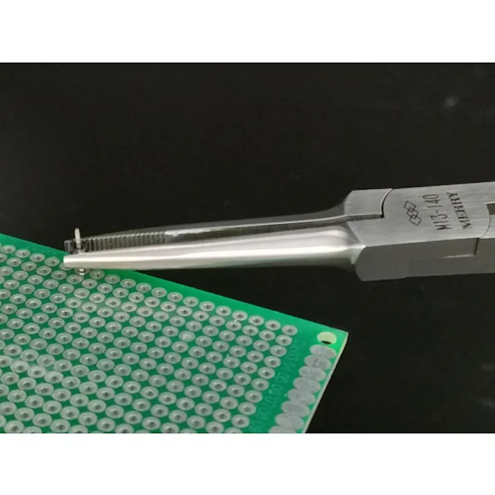 【CAINZ-DASH】室本鉄工 ミニチュアギザ付ニードルプライヤ140mm M-M13【別送品】