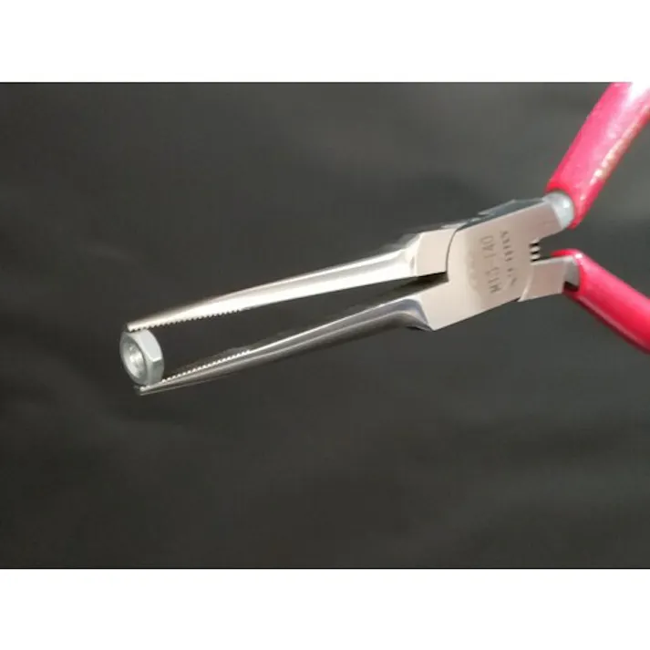 【CAINZ-DASH】室本鉄工 ミニチュアギザ付ニードルプライヤ140mm M-M13【別送品】