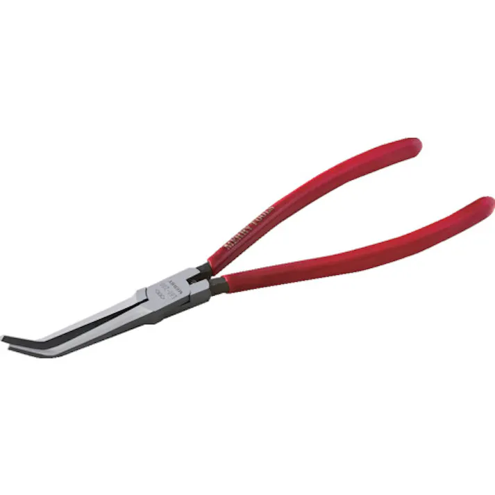 【CAINZ-DASH】室本鉄工 ロングハンドル先曲りニードルプライヤL60 L-60【別送品】